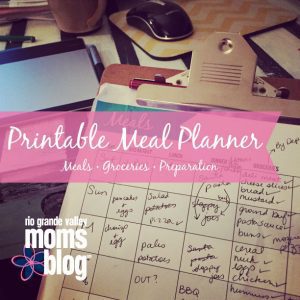 Printable Meal Planner :: Get Organized with RGV Moms Blog
