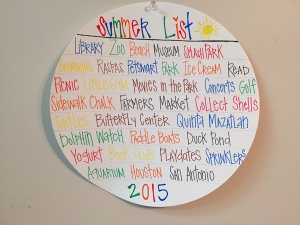 Kids Summer Bucket List :: RGV Moms Blog
