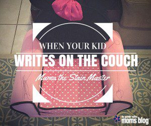 When Your Kids Writes on the Couch... Mama the Stain Master
