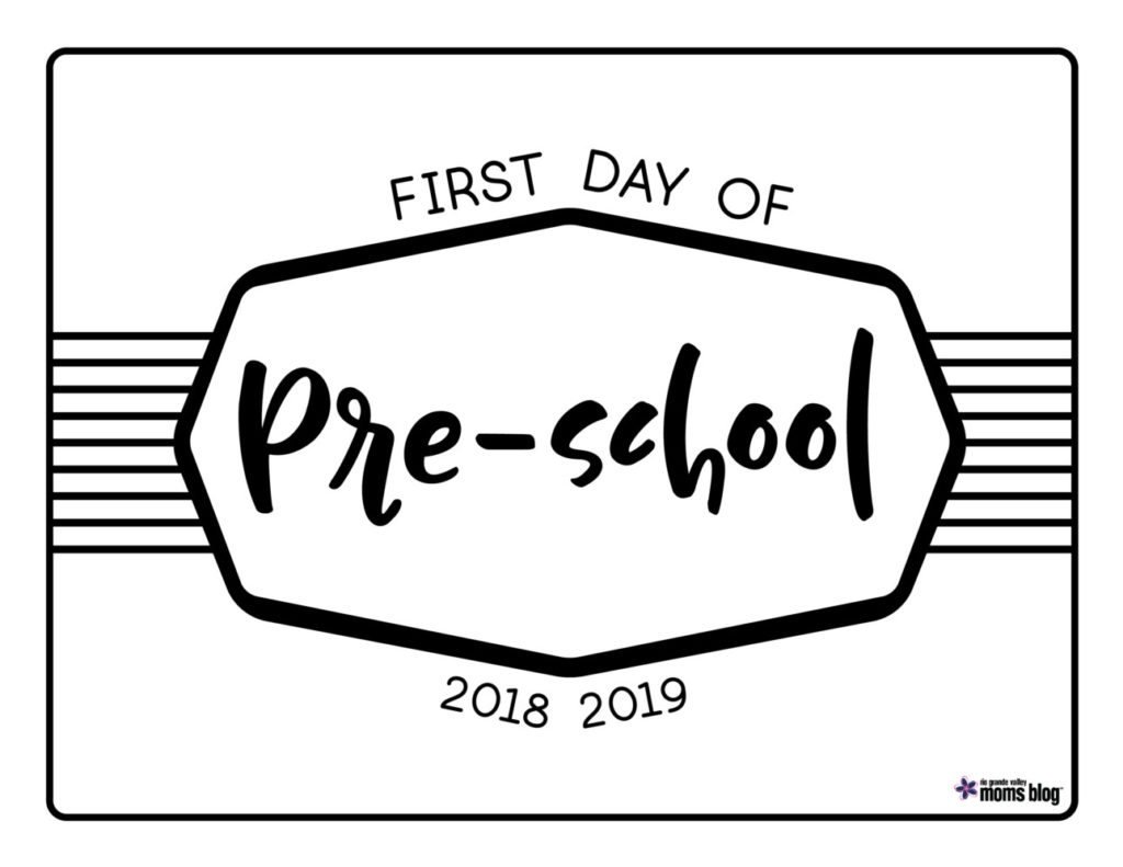 RGMV Back to School Signs 2018-Preschool