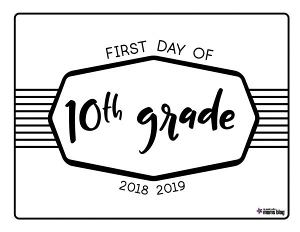 Back to School Printable Signs 2018