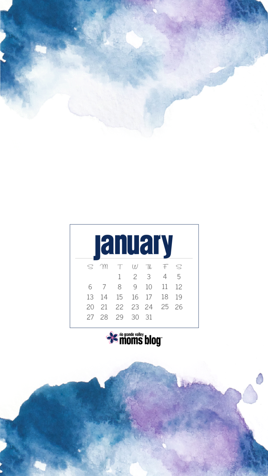 January 2019-Calendar-Watercolor