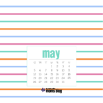May 2019 – Calendar – Stripes