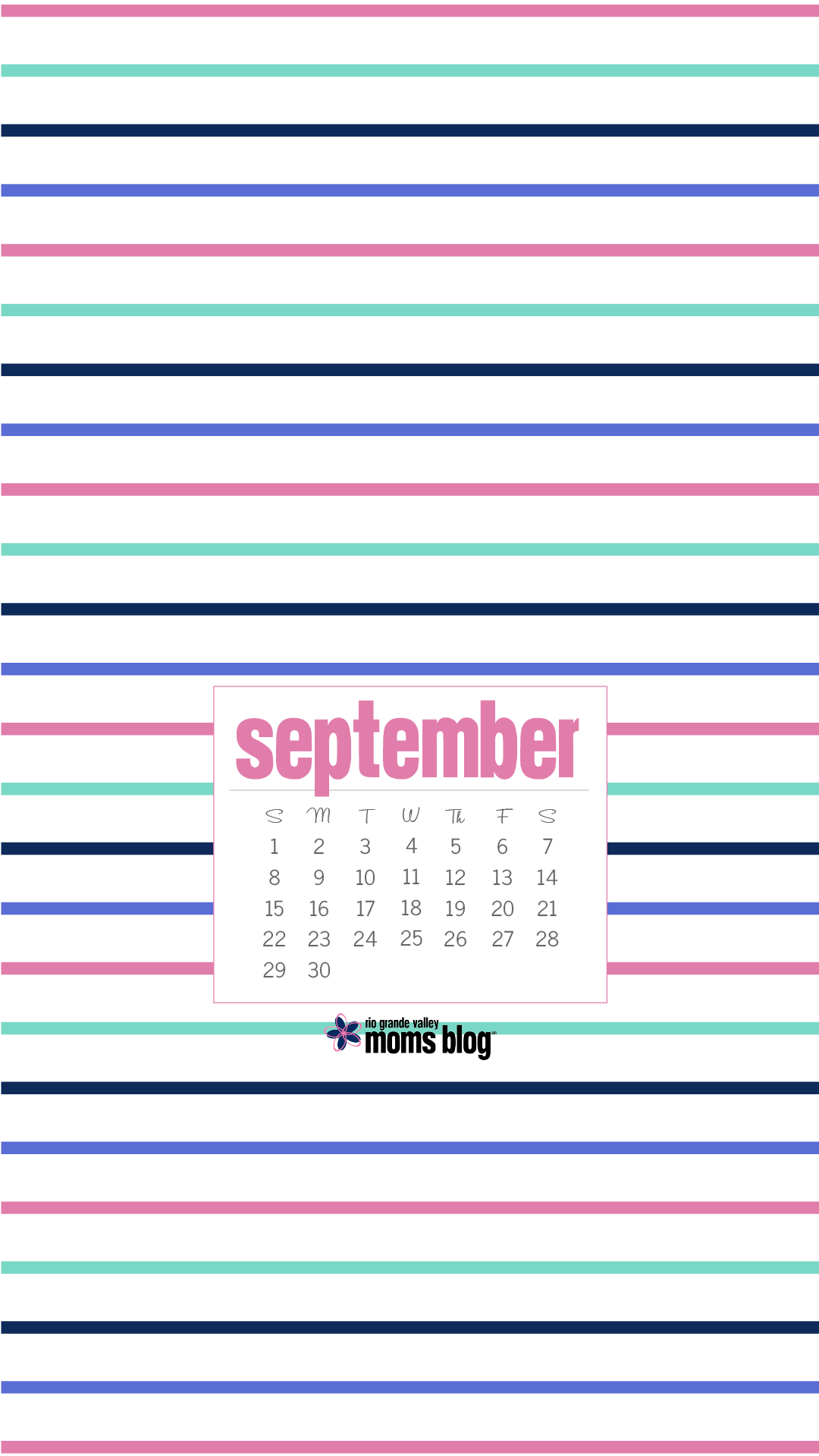 September 2019 Phone Background Stripes