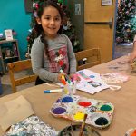 girl paint apron