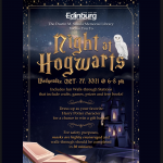 Edinburg Library Night at Hogwarts